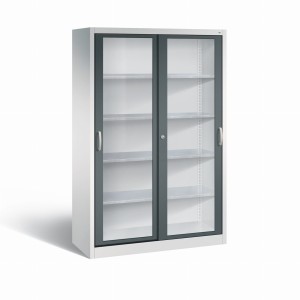 Szafa metalowa z przeźroczystymi drzwiami 2059-055