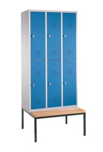 Szafa ubraniowa na ławeczce z 6 skrytkami 88350-30