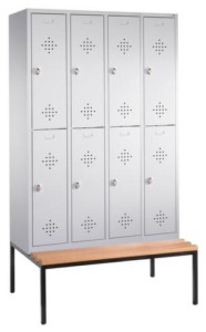 Szafa ubraniowa na ławeczce z 8 skrytkami 88350-40